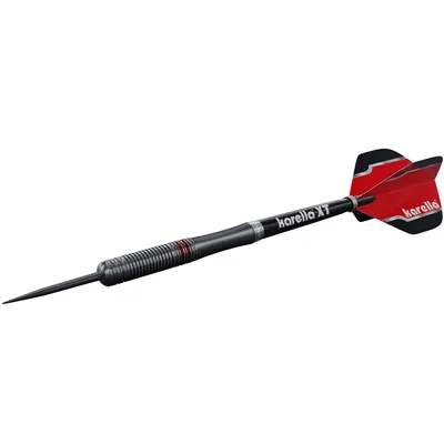 Immagine prodotto di Freccette Steeldart Karella Fighter, nero, 90% tungsteno, 24g