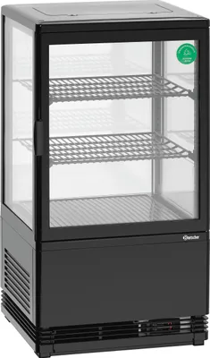 Produktbild von Bartscher Mini-Kühlvitrine 58L-SW