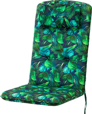 Image de Coussin pour chaise de jardin "Benita" - 120x50 cm - avec coussin - résistant aux intempéries & confortable | Coussin de siège, coussin de chaise, chaise à haut dossier, coussin de chaise | PillowPrim