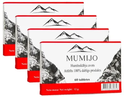 Produktbild von Shilajit Mumijo Altai Bergbalsam Mumio Mumie Hohe Qualität Shilajit 60 Tabl Мумиё Мумие