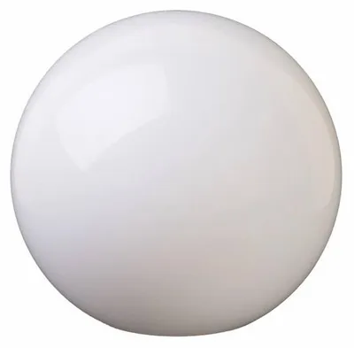 Image de Verre de lampe sphérique blanc brillant, Ø 250 mm ; verre de rechange pour abat-jour sphérique, ouverture de 100 mm