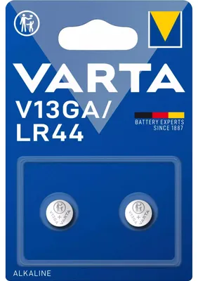 Image de Bte10.2xblist.v13ga/lr44.1,5v.bouton. - Varta