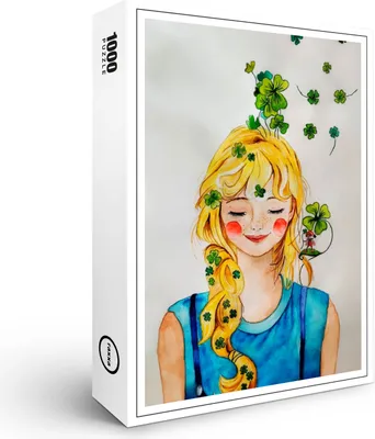 Produktbild von raxxa Premium-Puzzle "Happiness begins in your mind", 1000 Teile