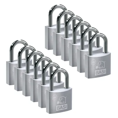 Produktbild von BASI - Vorhangschloss - SET - 12x VHS 630 - 20 mm - Gleichschließend Nr. 2003 - 12x6300-2001-2003