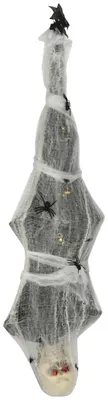 Produktbild von HOMCOM 170cm Halloween Dekoration Mumie Hängend Skelett mit Augenglühen