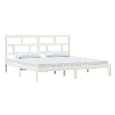 Immagine prodotto di vidaXL Letto in legno massiccio di pino bianco 200x200 cm