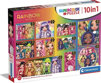 Obrázok produktu pre CLEMENTONI Rainbow High Puzzle 10v1