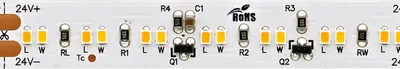 Produktbild von SIGOR 8,6W/m dimmbar-To-Warm LED-Streifen 2700-2300K 5m 224 LED/m IP20 24V 570lm RA90