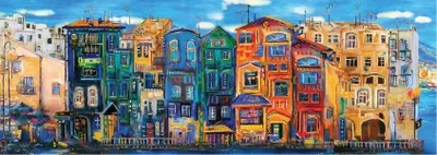 Image de ART PUZZLE Puzzle panoramique Ville colorée 1000 pièces
