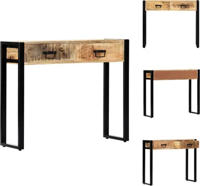 Produktbild von vidaXL Konsolentisch 90 x 30 x 75 cm Massivholz Mango -  Beistelltische
