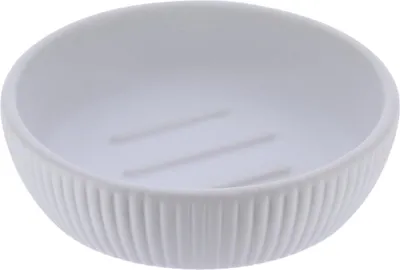 Immagine prodotto di TENDANCE | Portasapone - Portasapone - Portasapone - in gres - 11x11x3cm - bianco - Bagno Decorazione bagno moderno