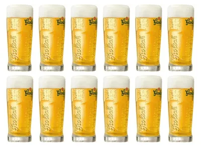 Produktbild von 12er-Set Grolsch Master Biergläser 25 cl, neu und original offiziell