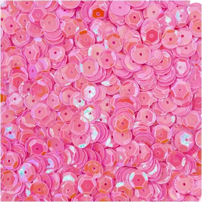 Produktbild von LOVEART SEQUINS für Handwerk Runde Lose schillernd Pailletten 9mm/15g, koralle