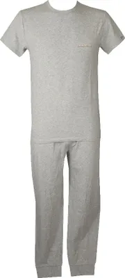 Produktbild von Pyjama für Männer mit kurzen Ärmeln und langen Hosen mit Rundhalsausschnitt und sichtbarem Gummiband EMPORIO ARMANI Artikel 110853 + 111507 5P510, M, Cotone 95%,Elasthan 5%