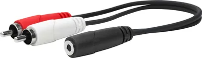 Immagine prodotto di Vivolink PROMJFRCAM0.2 Cavo audio 0,2 m 3,5 mm 2 x RCA nero (PROMJFRCAM0.2)