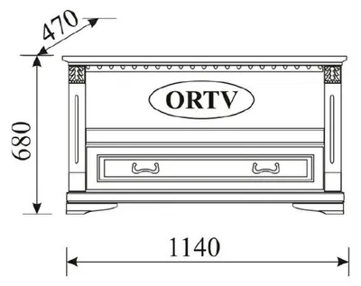 Produktbild von Klassischer Unterschank RTV Fernsehschrank TV Schrank Massiv Kolonial Stil ORTV