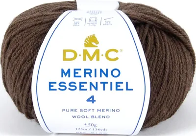 Obrázek produktu pro DMC Merino Essentiel-4 - měkká příze Aran z 50% merino vlny a 50%.Polyakrylu, 8149, (barva 854)