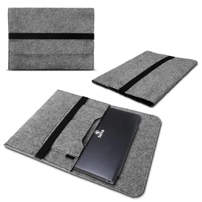 Produktbild von Sleeve Tasche Terra Mobile 1550 Hülle Cover Filz Schutzhülle Laptoptasche CaseNotebook Filz Farbe UC:Grau