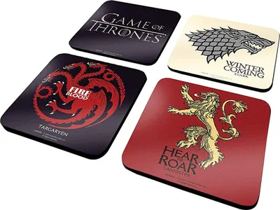 Immagine prodotto di Game of Thrones - Set di sottobicchieri 10 x 10 cm