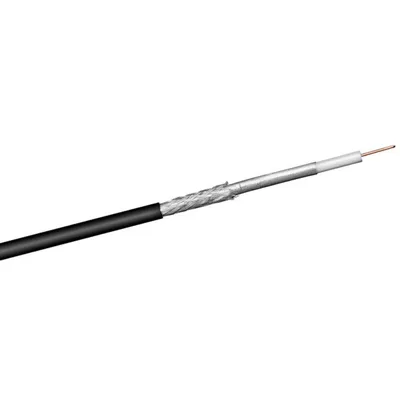 Produktbild von goobay Koax Kabel StaKu 100 2 x geschirmt Class auf Erdkabel UV resistent schwarz 100 m