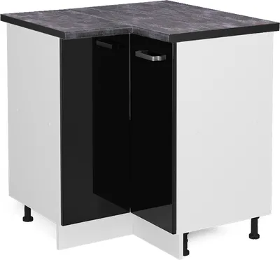 Immagine prodotto di Mobile ad angolo cucina Vicco R-Line Nero lucido 75.6 cm , PL Antracite, Model 46667