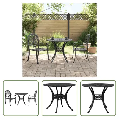 Imagen del producto de Conjunto de bistro de 3 piezas "The Living Store", color , fabricado en aluminio fundido