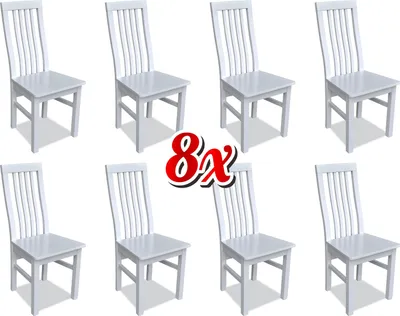 Obrázek produktu pro Esszimmerstuhl Designer Stühle Esszimmerstühle Set 8x Stoff Massivholz Stuhl