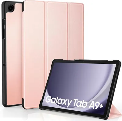 Obrázok produktu pre Samsung Galaxy Tab A9+ Plus 11 palcov 2023 kryt Imitácia kože ružovo zlatá funkcia stojana