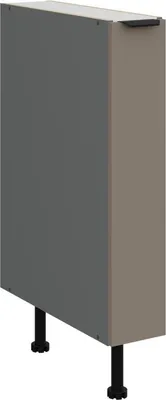Produktbild von LUNARA Auszugsschrank – Breite 15 cm, Dunkelbeige/Anthrazit