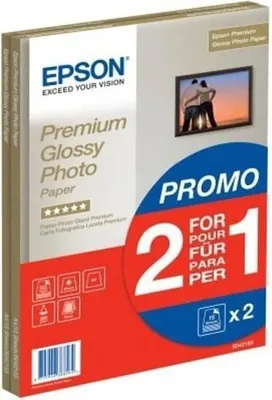 Obrázok produktu pre Lesklý fotografický papier Premium, A4, 255 g/m2, 2 x 15 listov, kompatibilný s Epson L130, L220, L310