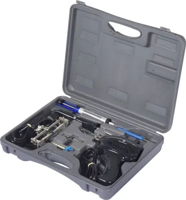 Produktbild von TOOLCRAFT SK 3000 Lötkolben-Set 230 V 100 W Vernickelte Lötspitze 460 °C (max) inkl. Lötpistole, inkl. Ablage, inkl. Dr