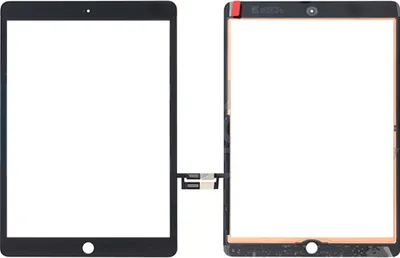 Produktbild von Touchscreen + Displayglas kompatibel mit Apple iPad 10.2 2020 (iPad 8. Gen), iPad 10.2 2019 (iPad 7. Gen), schwarz
