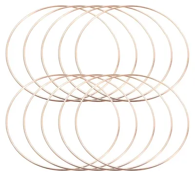 10 Metallringe für Makramee & Dreamcatcher, 35 mm