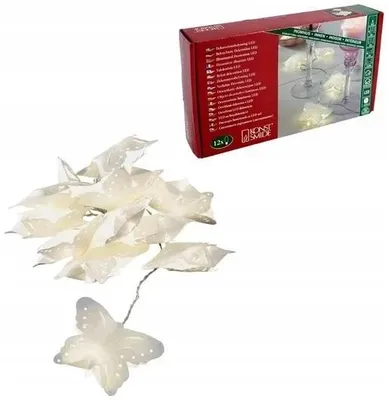Zdjęcie produktu dla Łańcuch świetlny LED BUTTERFLY 5 m biały