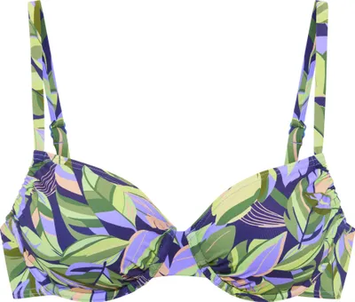 Produktbild von s.Oliver Bügel-Bikini-Top Avin grün-blau bedruckt Größe 42 Cup E