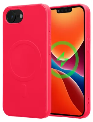 Produktbild von kwmobile TPU Handyhülle für Apple iPhone 17e / iPhone 16e Hülle – Slim Case mit integriertem Magnetring, Mikrofaser-Innenfutter und erhöhtem