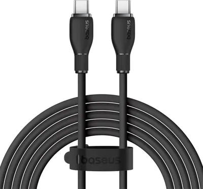 Image de BASEUS Câble USB-C vers USB-C 100W PD 5A Câble de charge rapide 1,2m noir