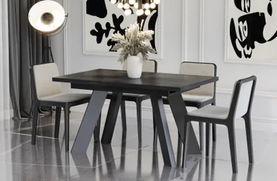 Zdjęcie produktu dla Stół rozkładany COMO 130(210)x80 beton ciemny