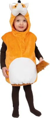 Produktbild von Oh2029-104-110 beige-weiß Kinder Fuchs Weste Kostüm Gr.104-110