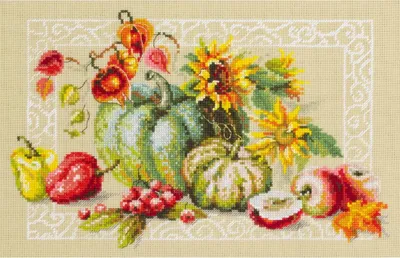Produktbild von Magic Needle Zweigart Edition Kreuzstich Set "Herbstgeschenke", Zählmuster, 30x20cm