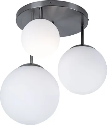 Produktbild von Deckenlampe, Kugel Design, Glas satiniert, D 46,5 cm