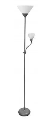 Produktbild von Benfica Stehleuchte 60W E27+E14 grau