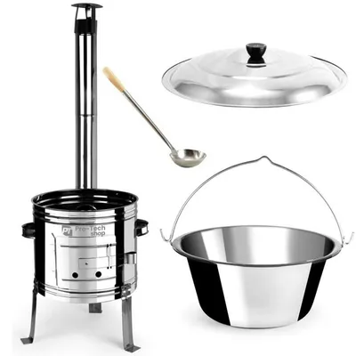 Zdjęcie produktu dla Zestaw do gulaszu ze stali nierdzewnej 22 l Pro-Tech CHEF 40621