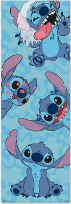 Produktbild von Erik Editores Disney Stitch Türposter Blau Blau One Size
