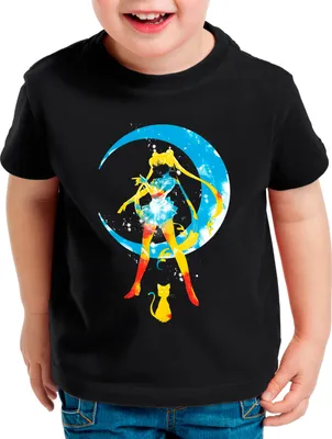 Produktbild von BaumwolleCloud Moon Inked Kinder T-Shirt anime manga cosplay crystal