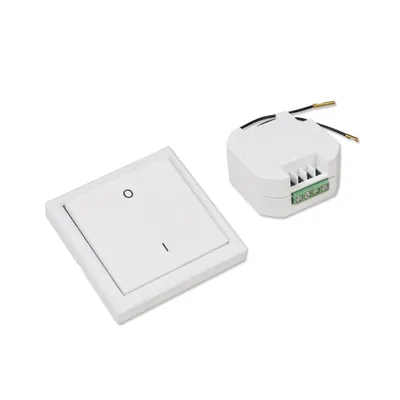 Produktbild von Funk-Schalter Set McPower "Comfort", Empfänger + Wandtaster, max. 2.000W