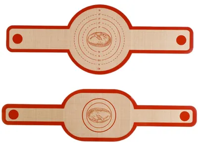Silikon-Backmatte für Dutch Oven, 2er-Set, rund und oval, antihaftbeschichtet