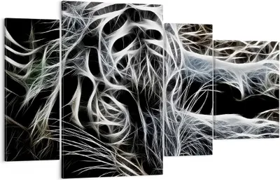Produktbild von Bild auf Leinwand - Leinwandbild - Abstraktion modern - 120x70cm - Wand Bild - Wanddeko - Leinwanddruck - Bilder - Kunstdruck - Wanddekoration - Leinwand bilder - Wandkunst - DL120x70-3561