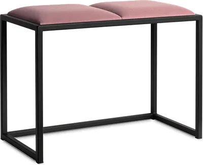 Obrázek produktu pro Růžová lavice 64,5 cm – Ručně vyrobený věšák na kabáty ve stylu podkroví – Ideální pro chodby a vstupní prostory
