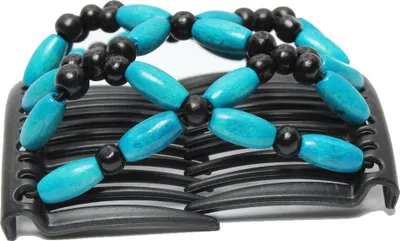 Produktbild von Trend African Hairclip Haarklammer Haarspange Hair Clips Haarkamm Türkis